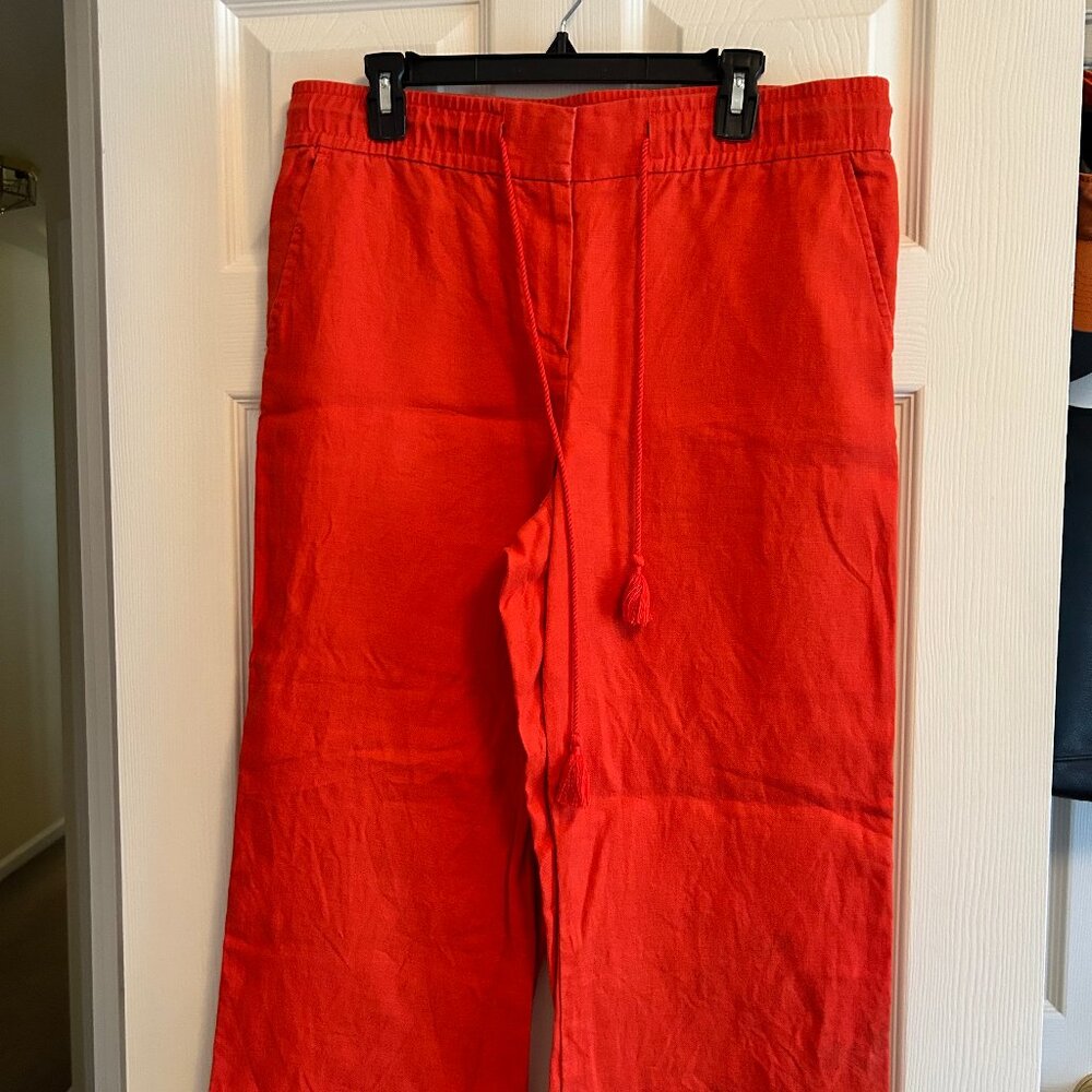 Loft Linen Pants Sz 10 (redish orange)